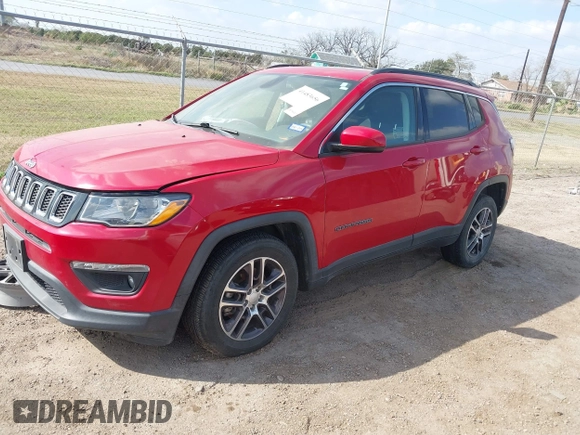 2020 Jeep Compass Latitude with VIN 3C4NJCBBXLT150756, listed as a IAAI auction lot 41483656 with Not Provided miles and . Bid and sale history available at carsss.com. Image 2.