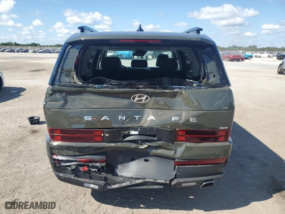 2025 Hyundai Santa Fe SEL with VIN 5NMP2DGL3SH097648, listed as a Copart auction lot 44101705 with 6,412 mi miles and Clean Title. Bid and sale history available at carsss.com. Image 6.