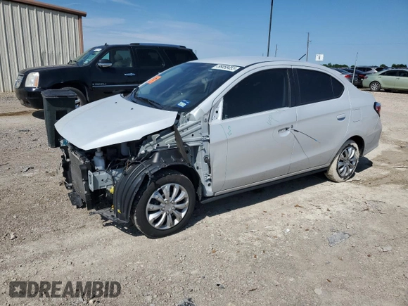 2023 Mitsubishi Mirage ES with VIN ML32FUFJXPHF03972, listed as a Copart auction lot 56458455 with 68,020 mi miles and Salvage title. Bid and sale history available at DreamBid. Image 1.