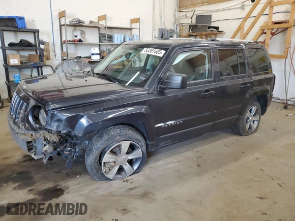 2016 Jeep Patriot High Altitude Edition with VIN 1C4NJRFB8GD523723, listed as a Copart auction lot 53361605 with 50,230 mi miles and Salvage Title. Bid and sale history available at carsss.com. Image 1.