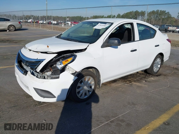 2015 Nissan Versa S Plus with VIN 3N1CN7AP8FL947451, listed as a IAAI auction lot 41824980 with 156,621 mi miles. Bid and sale history available at carsss.com. Image 2.