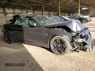 2016 BMW M4 with VIN WBS3U9C53GP968780, listed as a Copart auction lot 46105555 with 87,551 mi miles and Salvage Title. Bid and sale history available at carsss.com. Image 4.