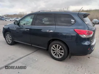 2015 Nissan Pathfinder SV with VIN 5N1AR2MM8FC713945, listed as a Copart auction lot 53490855 with 99,809 mi miles and Salvage Title. Bid and sale history available at carsss.com. Image 2.