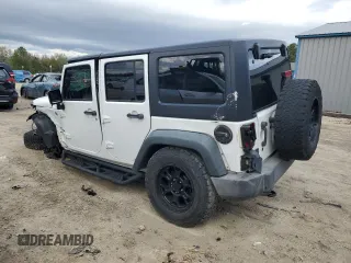 2018 Jeep Wrangler Unlimited Sport S with VIN 1C4BJWDGXJL849522, listed as a Copart auction lot 48964995 with 104,910 mi miles and Salvage title. Bid and sale history available at DreamBid. Image 2.