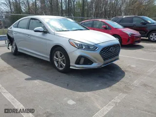 2019 Hyundai Sonata SEL with VIN 5NPE34AF6KH793897, listed as a IAAI auction lot 41888521 with 108,043 mi miles. Bid and sale history available at carsss.com. Image 1.