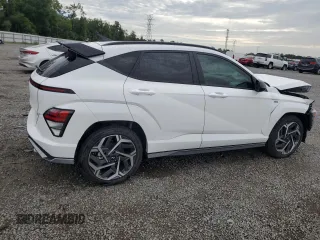 2024 Hyundai Kona N Line with VIN KM8HA3A31RU108350, listed as a Copart auction lot 62904154 with 3,912 mi miles and Salvage Title. Bid and sale history available at carsss.com. Image 3.