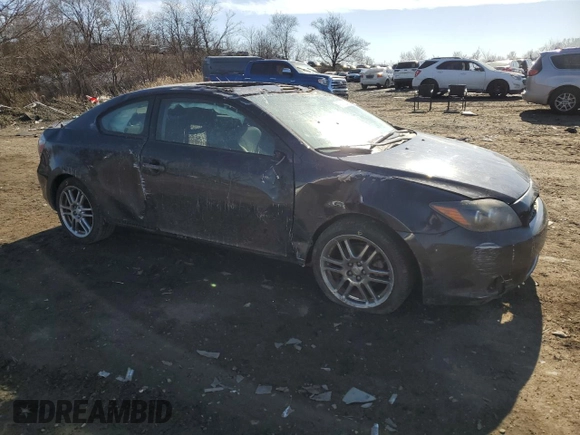 2010 Scion tC with VIN JTKDE3B71A0307850, listed as a Copart auction lot 42805255 with 71,482 mi miles and Salvage Title. Bid and sale history available at carsss.com. Image 4.