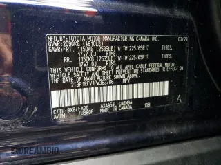 2023 Toyota RAV4 XLE with VIN 2T3P1RFV1PW363786, listed as a Copart auction lot 53697715 with 8,220 mi miles and Salvage title. Bid and sale history available at DreamBid. Image 13.