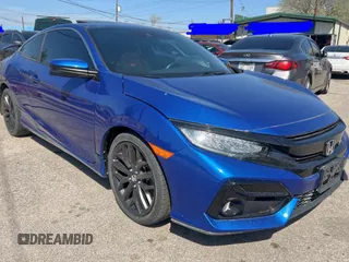 2020 Honda Civic Si Coupe with VIN 2HGFC3A56LH752235, listed as a Copart auction lot 49103685 with 82,002 mi miles and Clean Title. Bid and sale history available at carsss.com. Image 1.