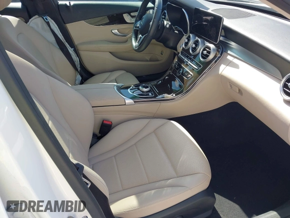 2021 Mercedes-Benz C 300 with VIN W1KWF8DBXMR608750, listed as a IAAI auction lot 41735468 with 20,712 mi miles and . Bid and sale history available at carsss.com. Image 5.