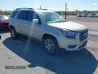 2014 GMC Acadia SLT z VIN 1GKKRRKD9EJ227860, wystawiony jako IAAI lot #41868843 z przebiegiem 67 395 mil mil oraz . Historia ofert i sprzedaży dostępna na DreamBid. Obrazek 1.