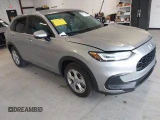 2024 Honda HR-V LX with VIN 3CZRZ1H34RM743881, listed as a IAAI auction lot 41373734 with 18,362 mi miles. Bid and sale history available at carsss.com. Image 1.