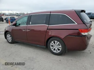 2016 Honda Odyssey EX-L with VIN 5FNRL5H6XGB090502, listed as a Copart auction lot 50062145 with 75,950 mi miles and Salvage Title. Bid and sale history available at carsss.com. Image 2.