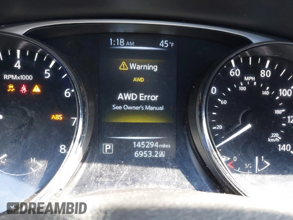 2015 Nissan Rogue SV with VIN 5N1AT2MK1FC824630, listed as a IAAI auction lot 41849398 with 145,294 mi miles. Bid and sale history available at carsss.com. Image 15.