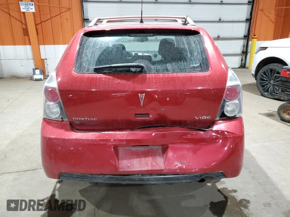2009 Pontiac Vibe w/1SA with VIN 5Y2SL67869Z444796, listed as a Copart auction lot 84378394 with 146,888 mi miles and Salvage Title. Bid and sale history available at carsss.com. Image 6.