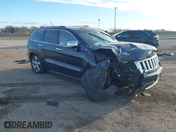 2013 Jeep Grand Cherokee Overland with VIN 1C4RJFCG7DC655471, listed as a IAAI auction lot 41241003 with 78,287 mi miles. Bid and sale history available at carsss.com. Image 1.