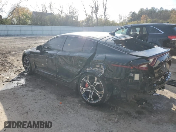 2020 Kia Stinger GT1 with VIN KNAE45LC1L6077634, listed as a Copart auction lot 76569584 with 22,359 mi miles and Salvage Title. Bid and sale history available at DreamBid. Image 2.