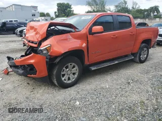 2021 Chevrolet Colorado 2WD LT with VIN 1GCGSCEA1M1137380, listed as a Copart auction lot 71958934 with 53,894 mi miles and Non Repairable. Bid and sale history available at carsss.com. Image 1.