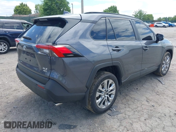2025 Toyota RAV4 XLE Premium with VIN 2T3A1RFVXSC509876, listed as a IAAI auction lot 42298931 with 3,203 mi miles and . Bid and sale history available at DreamBid. Image 4.