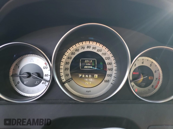 2012 Mercedes-Benz C 350 Sport with VIN WDDGF5HB6CR238991, listed as a Copart auction lot 80987244 with 88,594 mi miles and Salvage Title. Bid and sale history available at DreamBid. Image 9.