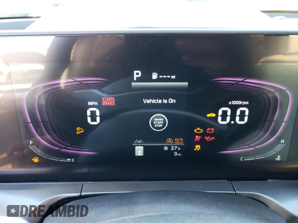 2025 Kia Telluride S with VIN 5XYP64GC0SG571456, listed as a Copart auction lot 84878504 with 9 mi miles and Salvage Title. Bid and sale history available at DreamBid. Image 9.