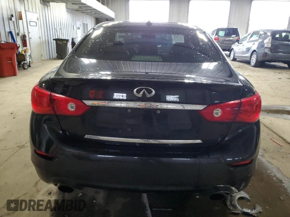 2015 Infiniti Q50 Premium z VIN JN1BV7AR2FM419987, wystawiony jako Copart lot #57813825 z przebiegiem 99 229 mil mil oraz Nie do naprawy. Historia ofert i sprzedaży dostępna na DreamBid. Obrazek 6.
