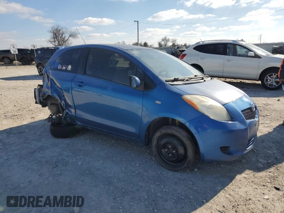 2008 Toyota Yaris with VIN JTDJT923285179759, listed as a Copart auction lot 89194665 with 258,440 mi miles and Salvage Title. Bid and sale history available at carsss.com. Image 4.