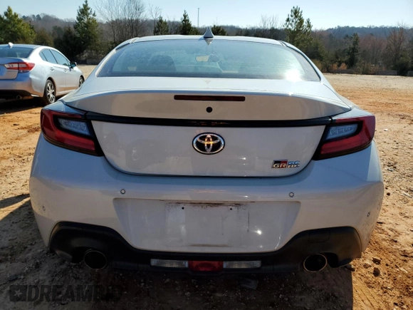 2023 Toyota 86 with VIN JF1ZNBC12P8764801, listed as a Copart auction lot 46534655 with 23,498 mi miles and Salvage Title. Bid and sale history available at carsss.com. Image 6.