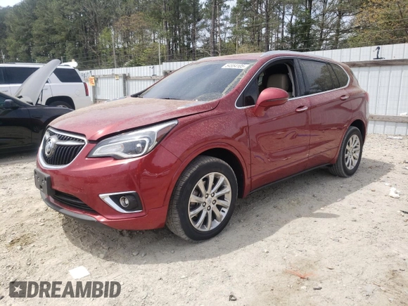 2019 Buick Envision Essence with VIN LRBFX2SA3KD013908, listed as a Copart auction lot 54554105 with 45,871 mi miles and Salvage Title. Bid and sale history available at carsss.com. Image 1.