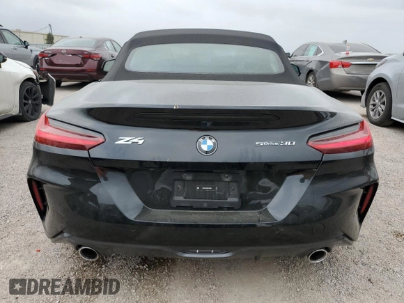 2025 BMW Z4 sDrive30i with VIN WBAHF3C05SWY40884, listed as a Copart auction lot 51104275 with 9,313 mi miles and Clean Title. Bid and sale history available at carsss.com. Image 6.