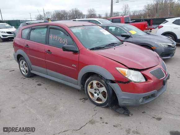 2005 Pontiac Vibe with VIN 5Y2SL63875Z454950, listed as a IAAI auction lot 41997803 with NaN miles. Bid and sale history available at carsss.com. Image 1.