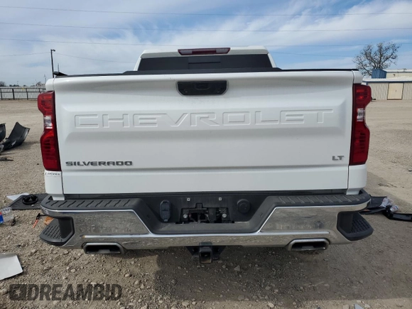 2022 Chevrolet Silverado 1500 LT with VIN 1GCUDDEDXNZ522260, listed as a Copart auction lot 88720695 with Not Provided miles and Salvage Title. Bid and sale history available at DreamBid. Image 6.
