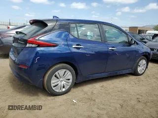 2022 Nissan LEAF S with VIN 1N4AZ1BVXNC563805, listed as a Copart auction lot 53060015 with 25,040 mi miles and Salvage Title. Bid and sale history available at DreamBid. Image 3.