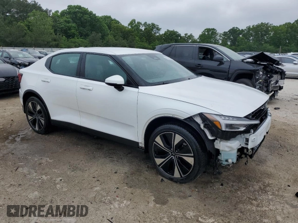 2023 Polestar 2 with VIN YSMED3KAXPL143584, listed as a Copart auction lot 54398925 with 43,789 mi miles and Clean Title. Bid and sale history available at DreamBid. Image 4.