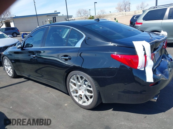 2014 Infiniti Q50 Hybrid Sport with VIN JN1AV7AR8EM700220, listed as a IAAI auction lot 41755814 with 133,154 mi miles. Bid and sale history available at carsss.com. Image 14.