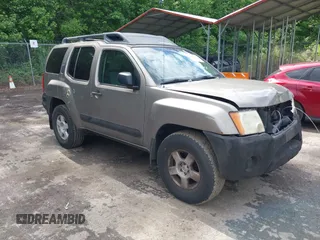 2005 Nissan Xterra SE with VIN 5N1AN08WX5C639986, listed as a IAAI auction lot 42345382 with 187,329 mi miles and . Bid and sale history available at DreamBid. Image 1.