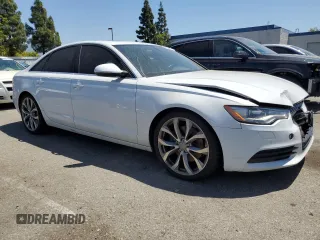 2014 Audi A6 Premium Plus with VIN WAUDFAFC6EN122800, listed as a Copart auction lot 57703495 with 176,272 mi miles and Clean title. Bid and sale history available at DreamBid. Image 4.