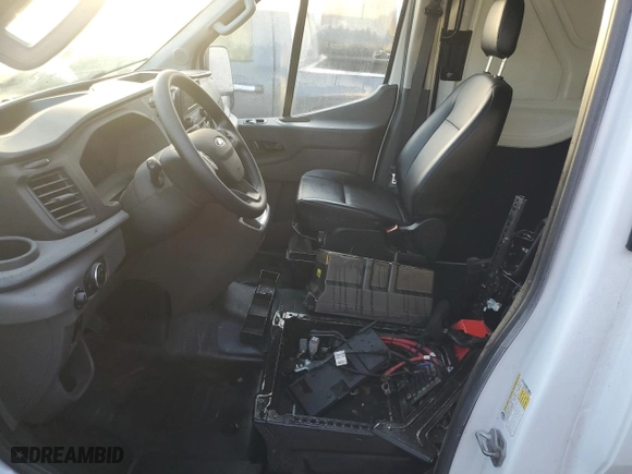 2023 Ford Transit Cargo Van with VIN 1FTBR1X87PKB88921, listed as a Copart auction lot 74318114 with 0 mi miles and Salvage Title. Bid and sale history available at carsss.com. Image 7.