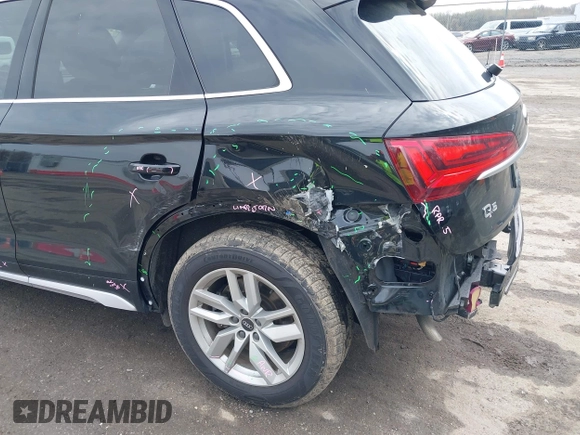 2022 Audi Q5 S line Premium with VIN WA1GAAFY4N2046211, listed as a IAAI auction lot 41934968 with 36,437 mi miles and . Bid and sale history available at DreamBid. Image 6.