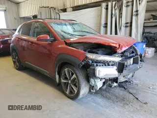 2020 Hyundai Kona Ultimate with VIN KM8K53A5XLU465531, listed as a Copart auction lot 64053502 with 57,291 mi miles. Bid and sale history available at carsss.com. Image 1.