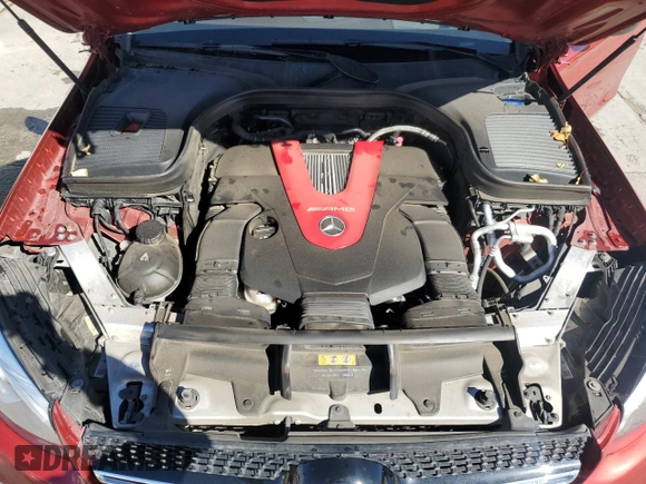2019 Mercedes-Benz GLC with VIN WDC0J6EB0KF609884, listed as a Copart auction lot 46167775 with 43,011 mi miles and Salvage Title. Bid and sale history available at carsss.com. Image 12.