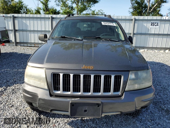 2004 Jeep Grand Cherokee Laredo z VIN 1J4GW48S14C350441, wystawiony jako Copart lot #59434415 z przebiegiem 78 449 mil mil oraz Czysty tytuł • Clean title. Historia ofert i sprzedaży dostępna na DreamBid. Obrazek 5.