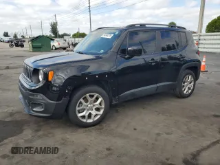 2018 Jeep Renegade Latitude z VIN ZACCJABB8JPH42771, wystawiony jako Copart lot #54144275 z przebiegiem 81 431 mil mil oraz Szkoda całkowita • Salvage title. Historia ofert i sprzedaży dostępna na DreamBid. Obrazek 1.