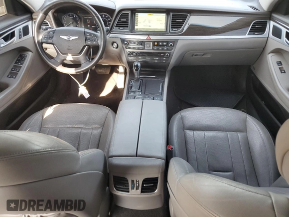 2017 Genesis G80 3.8L with VIN KMHGN4JE9HU185814, listed as a Copart auction lot 70239184 with 90,836 mi miles and Salvage Title. Bid and sale history available at carsss.com. Image 8.