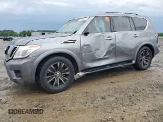 2017 Nissan Armada Platinum z VIN JN8AY2NF8H9300967, wystawiony jako Copart lot #55513905 z przebiegiem 120 266 mil mil oraz Szkoda całkowita • Salvage title. Historia ofert i sprzedaży dostępna na DreamBid. Obrazek 1.