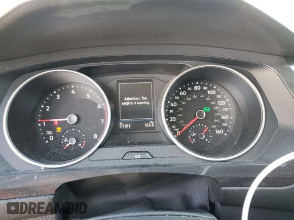 2019 Volkswagen Tiguan S z VIN 3VV0B7AX0KM145474, wystawiony jako Copart lot #56061755 z przebiegiem 71 101 mil mil oraz Szkoda całkowita • Salvage title. Historia ofert i sprzedaży dostępna na DreamBid. Obrazek 9.