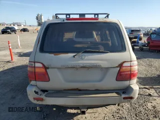 2001 Toyota Land Cruiser with VIN JTEHT05J012006393, listed as a Copart auction lot 50062695 with 319,586 mi miles and Clean Title. Bid and sale history available at carsss.com. Image 6.