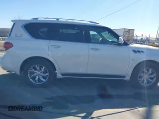 2014 Infiniti QX80 with VIN JN8AZ2NE8E9064773, listed as a IAAI auction lot 41902629 with 142,331 mi miles. Bid and sale history available at carsss.com. Image 13.