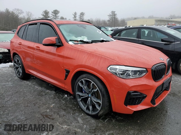 2021 BMW X3 M z VIN 5YMTS0C02M9G31637, wystawiony jako Copart lot #44568295 z przebiegiem Nie podano mil oraz Szkoda całkowita • Salvage title. Historia ofert i sprzedaży dostępna na DreamBid. Obrazek 4.