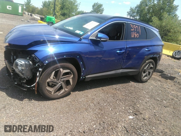2022 Hyundai Tucson Limited with VIN 5NMJECAE6NH148209, listed as a IAAI auction lot 39711140 with 9,913 mi miles. Bid and sale history available at carsss.com. Image 14.
